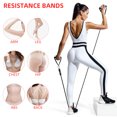 thumbnail image 3 of Travlog Adjustable Resistance Bands with Handles, Gray 6-Piece, 3 of 5