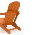 thumbnail image 5 of Westin Outdoor Braxton Folding Plastic Adirondack Chair (Set of 2), Orange, 5 of 16