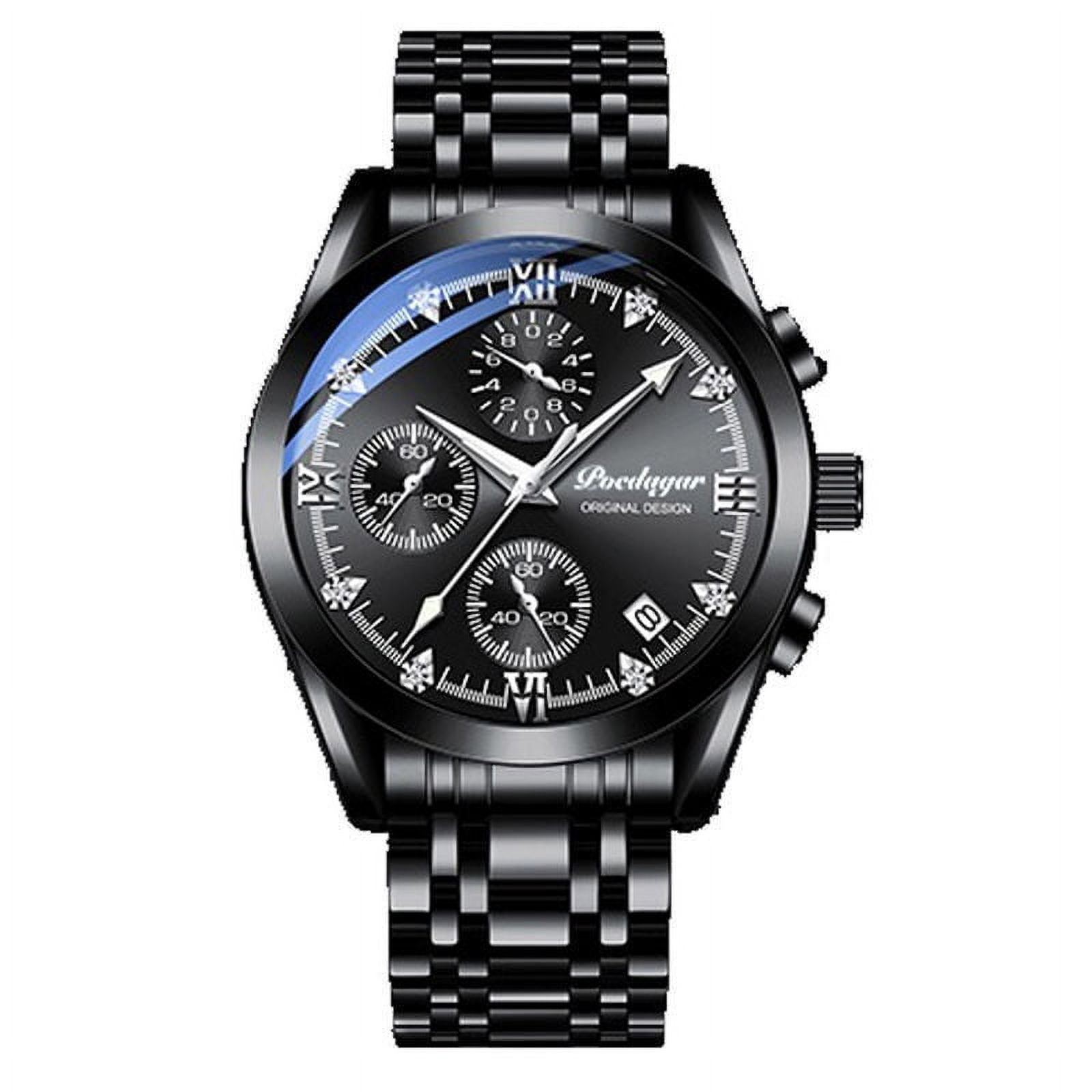 POEDAGAR New Fashion Sport Chronograph Mens Watches Top Brand Luxury Military Leather Casual Quartz Wrist Watch Student Gif
