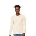 thumbnail image 2 of BELLA + CANVAS Jersey Long Sleeve Tee Men's | 100% cotton Crewneck T-shirt, Natural 2XL-Size Pack 6, 2 of 5