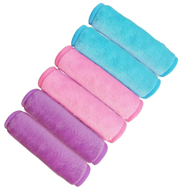 Qianli (6 paquets) Serviettes pour le visage démaquillantes, chiffons  démaquillants réutilisables, serviette démaquillante serviette nettoyante  en microfibre réutilisable 15 * 7,8 pouces rose bleu 