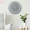 thumbnail image 4 of La Crosse Clock 18-inch Louisa Gray Quartz Analog Wall Clock, 404-3846, 4 of 5