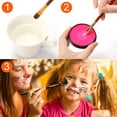 thumbnail image 3 of Face & Body Paint Uv Blacklight Neon Fluorescent Glow Paint Water Based Makeup Pigment Safe, 3 of 5