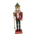 thumbnail image 1 of Figura de cascanueces de madera, adorno, marioneta, coleccionable, para mesa, artesanía navideña Estilo A, 1 of 9