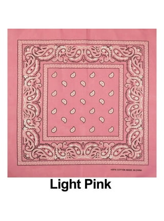 Light Pink Bandanna Solid Color 1936LI