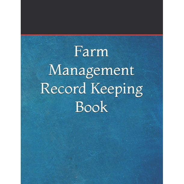 Farm Management Record Keeping Book Farm Record Log Farming