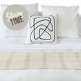 thumbnail image 3 of Pie de cama MACAR decorativo para colcha tejido artesanal Hueso, 3 of 4