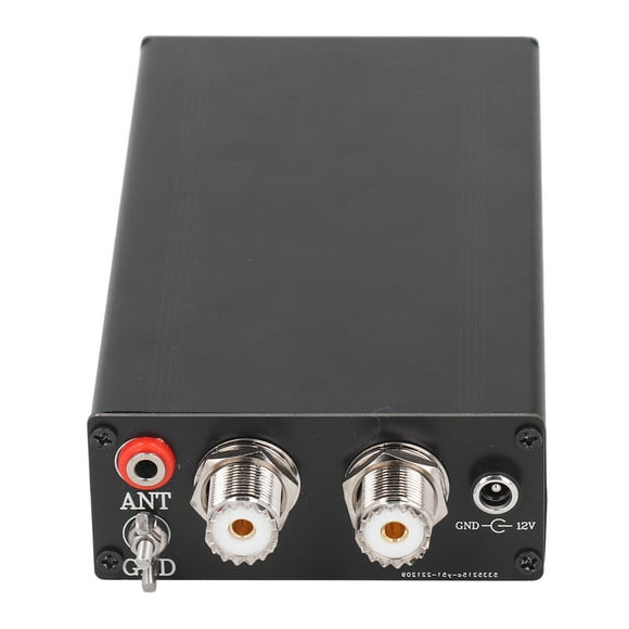 Automatic Antenna Tuner, 10-15VDC Aluminum Alloy UHF Connector Shortwave Auto Antenna Tuner Fast Heat Dissipation for Most Radio Stations