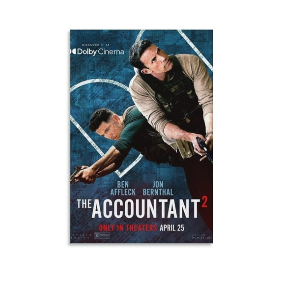 The Accountant 2 Poster Canvas Wall Art Movie Poster Room Decor P-2