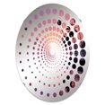 thumbnail image 2 of Designart "Sunset by the Lavender Lagoon I" Palms & Palm Trees Spiral Dot Round Wall Mirror - Floral Oval Printed Decorative Mirror - Multiple Color Options, 2 of 5