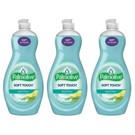 - (3 Pack) Palmolive Ultra Soft Touch Liquid Dish Soap, Aloe and Citrus - 20 fl oz