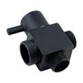 thumbnail image 3 of yotijay Shower Diverter Shower Arm Diverter Valve Easy to Install Replacement T Adapter Black, 3 of 9