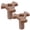 Coffee, variant on LABSERRON Microwave Oven Parts Y-Shaped Shaft Holder Plastic 2Pcs 1.3X1.3X1.2In