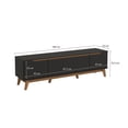 thumbnail image 3 of Mueble TV 75" Kappesberg 180cm con 3 Puertas Negro, 3 of 10