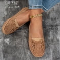 thumbnail image 5 of Orthopedic Flats for Women, Women Loafers Shoes, Womens Orthopedic Shoes, Lightweight Anti-Slip Breathable for Women, Dressy Slip-On Bow-Knot Flats Loafers, Camel 7.5, 5 of 8