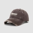 thumbnail image 5 of Krdevn Letter Embroidery Distressed Washed Kids Baseball Cap Adjustable Lightweight Outdoor Sun Hat for Toddler Boys Girls, 5 of 5