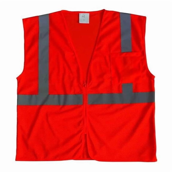 Condor U-Block Vest, Class2 Orange/Red, XL 53YL11
