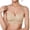 Beige, variant on XFeng Women Floral Lace Wireless Bra, Adjustable Thin Straps Seamless Comfort Push Up Bralette