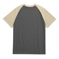 thumbnail image 5 of Nestiefly Basic T Shirts for Men Short Sleeve Raglan Sleeve Soft Gym Tops Crewneck Cotton Western Plain Tee Gray M, 5 of 6