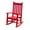 1 Red, variant on BplusZ Wood High Back Rocking Chair, White