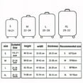 thumbnail image 3 of Luggage Cover Stretch Fabric Suitcase Protector Baggage Dust Case Cover Suitable for18-32 Inch Suitcase Case Travel Organizer H237 M, 3 of 6