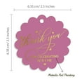 thumbnail image 6 of Inkdotpot Pack Of 50 Real Gold Foil Paper Tags Thank You For Celebrating With Me Birthday Favor Hang Tags, 6 of 6