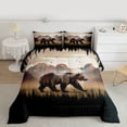 thumbnail image 2 of Castle Fairy 3-Piece Queen Size Comforter Set - Bear Jungle Animal Print, 2 of 8