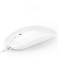thumbnail image 2 of CHOK Rechargeable wireless mouse dual mode slim portable mouse with LED light USB 2.4GHz and Bluetooth 5.2 wireless silent mouse for laptop Windows/Mac system computers., 2 of 5