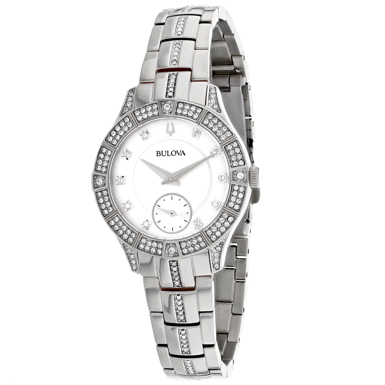 Bulova Sutton Diamond & Pearl Quartz Ladies Watch, Two-Tone