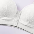 thumbnail image 4 of Fatuov No Underwire Bra for Women Front Closure Breathable Fabric Bra Push Up Full Coverage Sleep Bralette 38A, 4 of 5