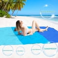thumbnail image 2 of Manta de playa BYDOLL impermeable y resistente a la arena, 198 x 279 cm, ligera, 2 of 7