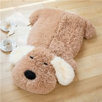 YATAV Snuggly Super Flopsie Big Dog Scruff Stuffed Animal - Large Size for Giant Cuddles - Plush Dog Pillow Perfect for Decorating Rooms and Birthday Gifts - Brown 24 Inches