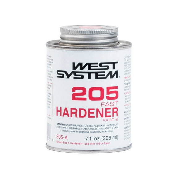West System 205 Hardener High Strength Epoxy Fast Hardener Curing Agent 7 oz