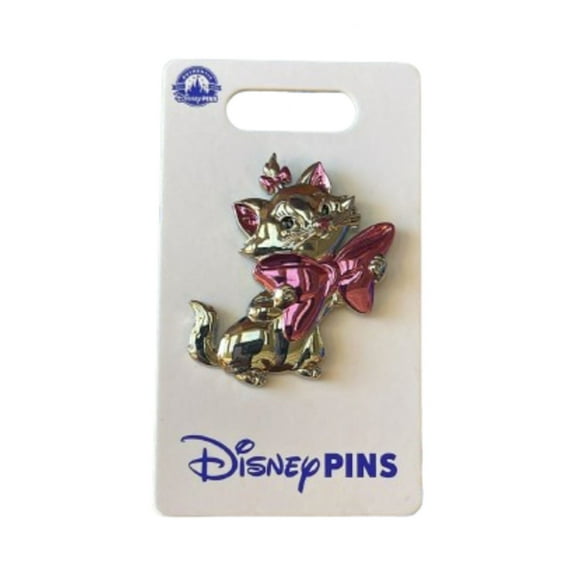 Disney Parks 2024 Aristocats Marie Sculpted Metallic 3D Pin New with Card