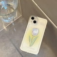 thumbnail image 4 of Flower Phone Case for iPhone 12 Pro Max, Cute Aesthetic Clear Tulip Phone Cover for Women Girls, 4 of 13