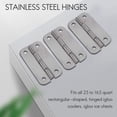 thumbnail image 2 of 3Pack Cooler Stainless Steel Hinges for Ice Chests, Replacement Set with Screws, 2 of 5