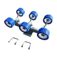 thumbnail image 4 of Colaxi Support de Fond de Rouleau pour Remorque de Bateau, Support de Support, Pièces de Rechange Robustes, Assemblage de Rouleau Oscillant pour Navire, Entrepôts, Ports, 6 Roues, Bleu, 4 of 8