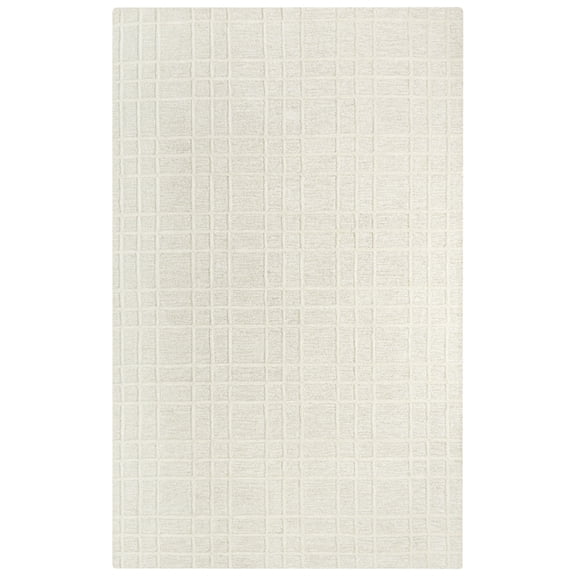 Alora Decor Lofton Ivory 7'9"X9'9" Tufted Wool Rug