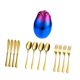 thumbnail image 4 of Conjunto de cubiertos de cubiertos de acero inoxidable de 12 piezas Conjunto de cubiertos con cuchillas organizador de huevo en forma de huevo Spoon soporte, 4 of 8