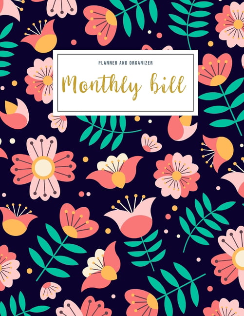 Monthly Bill Planner and Organizer family financial