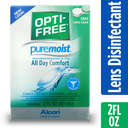 OPTI-FREE Puremoist Multipurpose Contact Lens Disinfecting Solution, 2 Fl.