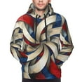 thumbnail image 4 of Hoodies for Men - Blue Red Abstract Fractal Long Sleeve Comfrt Men'S Fashion Hoodies & Sweatshirts, Sweatshirts for Men Hoodies Pullover Clothing Clothes with Pouch, 4 of 7