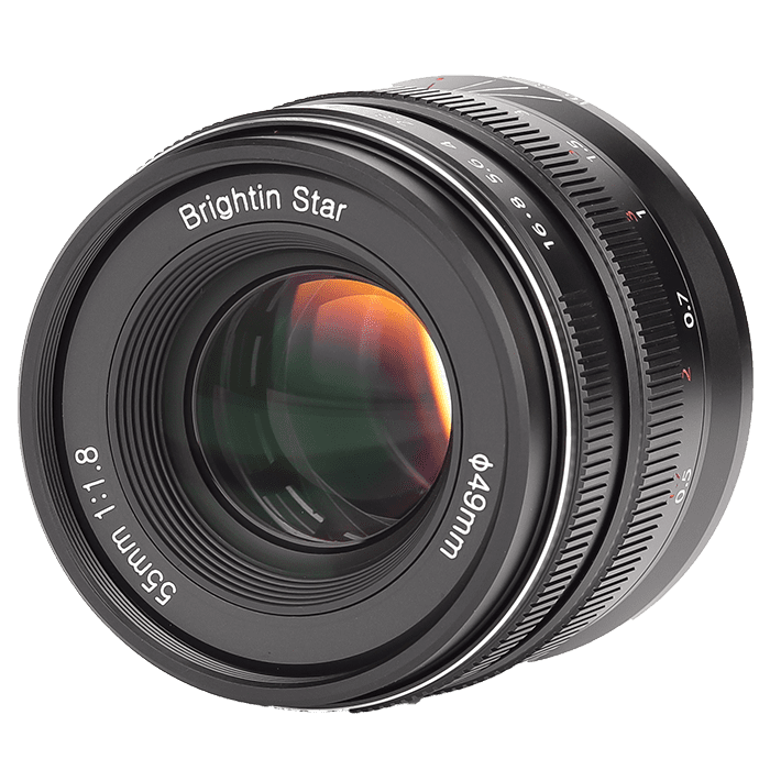 Brightin Star 55mm F1.8 Full Frame MF Camera Lens for Nikon EOS RF SONY