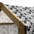 thumbnail image 5 of Black and White Pet House, Abstract Monochrome Morning Glory Flourish Contrast Botanical Silhouettes, Outdoor & Indoor Portable Dog Kennel with Pillow and Cover, 5 Sizes, Black White, by Ambesonne, 5 of 5