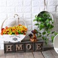 thumbnail image 1 of Estantería de almacenamiento de casa de madera DIY, estante para colgar en la pared, estante para macetas Blanco Cola Cesta de flores decorativas, 1 of 8