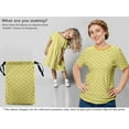 thumbnail image 5 of oneOone Tissu Jersey Viscose Jaune Rétro pour Canapé Robe Tissu Imprimé au Mètre 60 Pouces de Large, 5 of 5