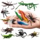 thumbnail image 2 of Figuras de acción de animales de granja para niños, 12 piezas, insectos, arañas, mariposas, peces, dinosaurios, perros, gatos y caballos, 2 of 5