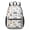 Golden Retriever and Dog Paw Print, variant on Boston Terrier and Sun Gray Pattern 17" Waterproof Oxford School Backpacks for Teens, S-Shape Padded Straps, for School, Travel, Hiking, Camping