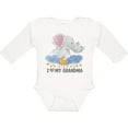 thumbnail image 3 of Inktastic I Love My Grandma Elephant Family Boys or Girls Long Sleeve Baby Bodysuit, 3 of 5
