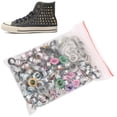 thumbnail image 3 of Metal Eyelets Grommets Eyelets Leather Craft Eyelets 200 Sets Mixing Colored Metal Eyelets Grommets Leather Craft Scrapbooking Card Eyelets6MM, 3 of 8